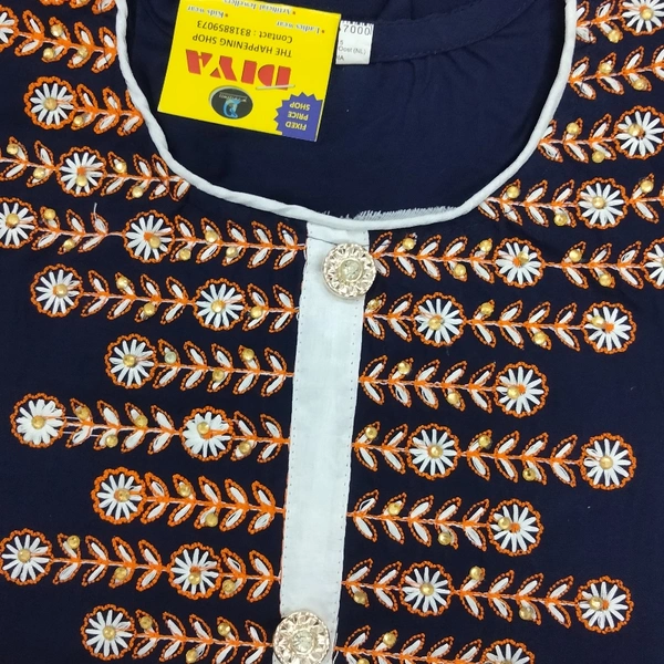 Kurti - Nevy Blue 🔵, Free Size