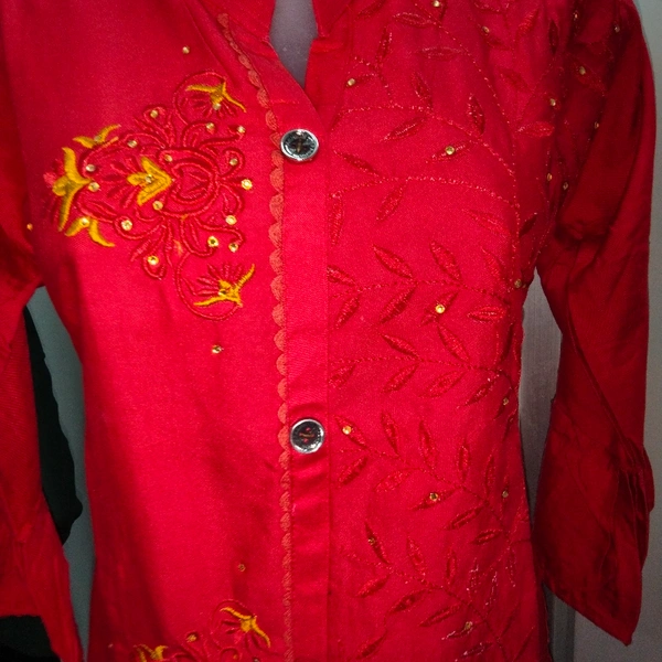 Kurti - ♥️ Red, Free Size