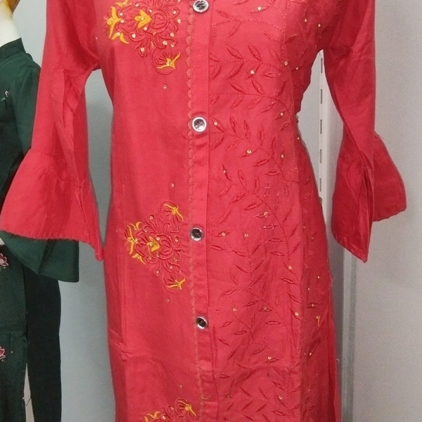 Kurti - ♥️ Red, Free Size