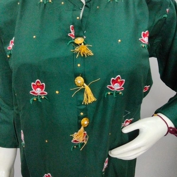 Kurti - Bottle Green, Free Size