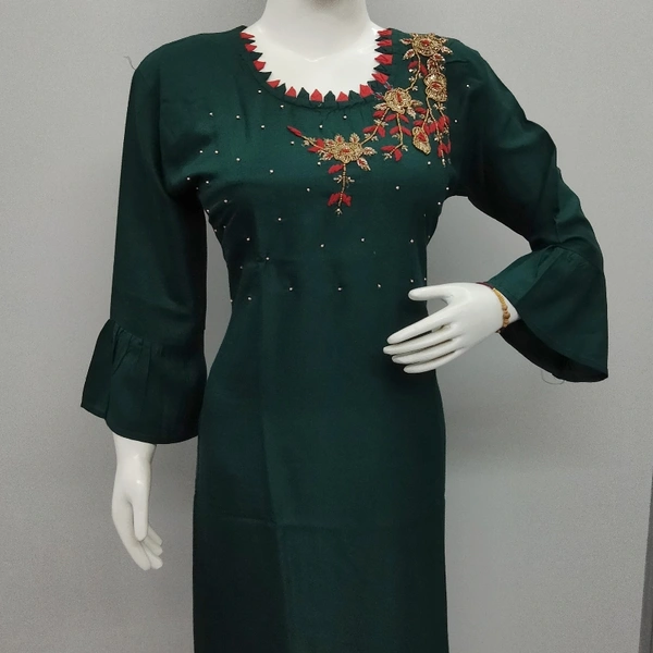 Kurti - Bottle Green, Free Size