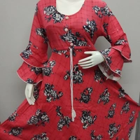 Kurti Frock Style - Gajri Red ♥️, Free Size