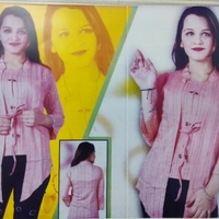 Fancy Cotton Top - Pink , S