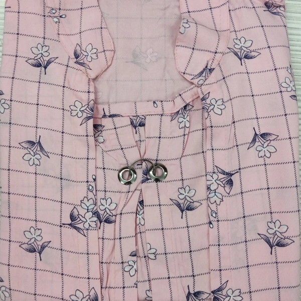 Fancy Cotton Top - Pink , S