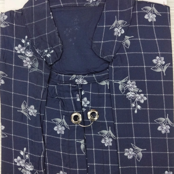 Fancy Cotton Top - Blue, S