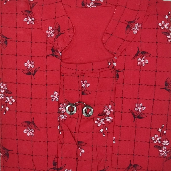Fancy Cotton Top - Red ♥️, S