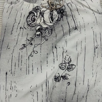 Top Cotton Fabric - White 🤍 and Black 🖤, S