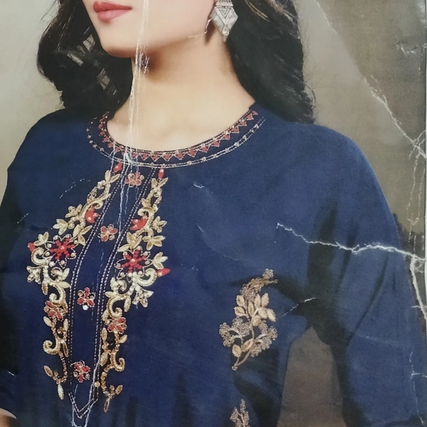 Kurti Floor Length Frock Style - Grey, Free Size