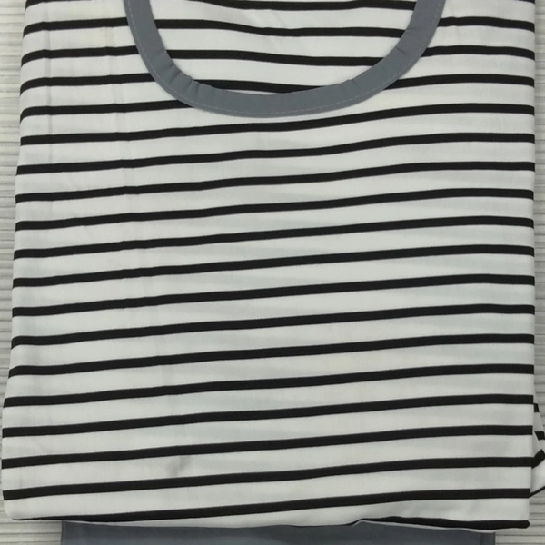 Dongri Suit - Black and white Top & Lower Grey colour, S