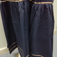 Plazo Pant - Nevy Blue, Free Size