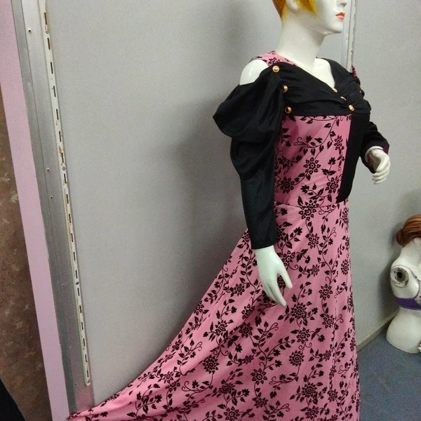 Gown - Pink & Black 🖤 work, L