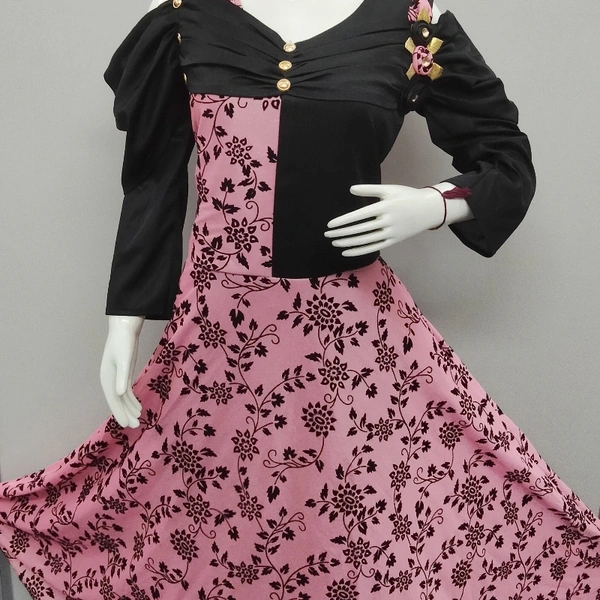 Gown - Pink & Black 🖤 work, L