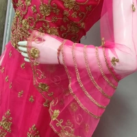 Crop Top With Long Koti - Rani, XL
