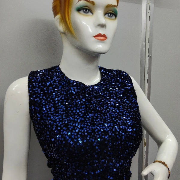 Crop Top - Velvet black colour, L