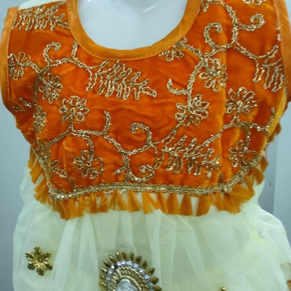 Girls Frock - Orange 🧡, 24