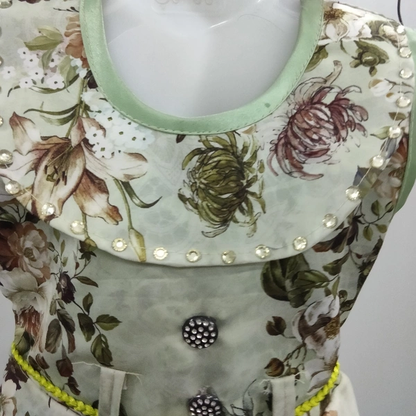 Girls Frock - Green, 20