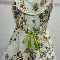 Girls Frock - Green, 20