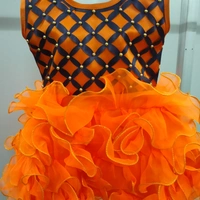 Girls Frock - Orange 🧡, 20