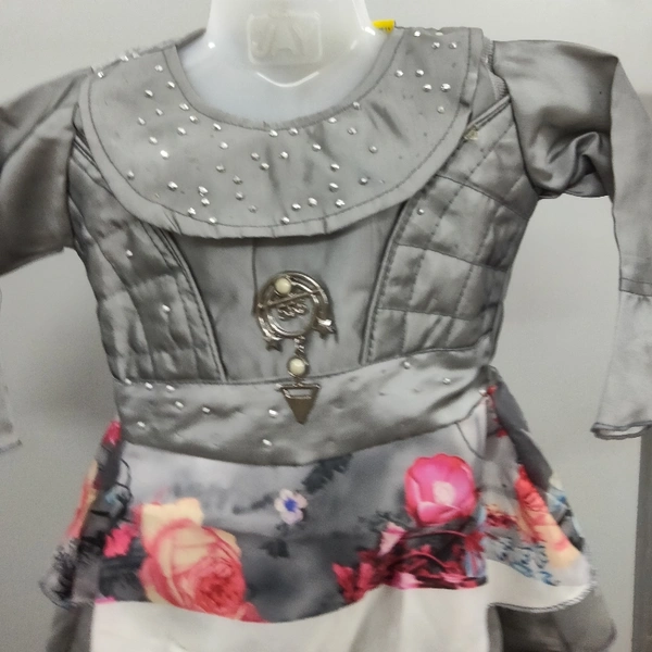 Girls Frock - Grey colour, 20