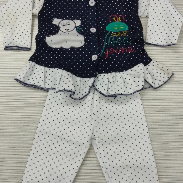 Kid's Girls Set - Blue and Cream, 16