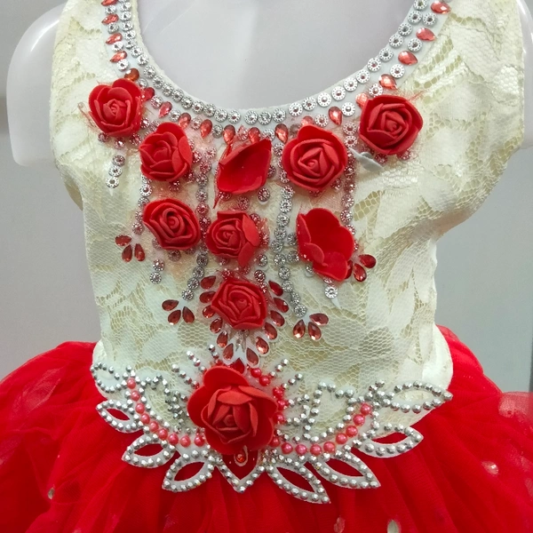 Girls Frock - Red 🍒, 18
