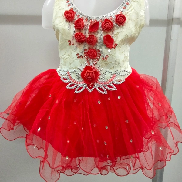 Girls Frock - Red 🍒, 18