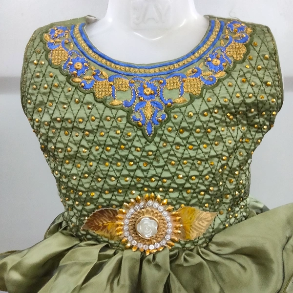 Girls Frock - GREEN, 26