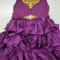 Girls Frock - wine Colour, 24