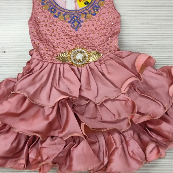 Girls Frock - Pink, 22