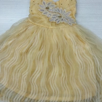 Girls Frock - 22/24, Golden