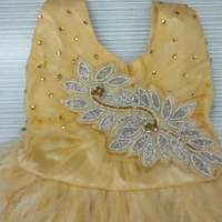 Girls Frock - 22/24, Golden
