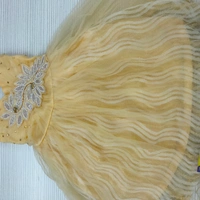 Girls Frock - 22/24, Golden