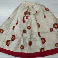 Crop Top For Kids - Mahroon Cream, 26