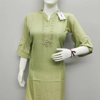 Kurti With Color - DHANI Green 🍏, M