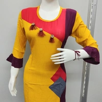 KURTI - White Multi, S