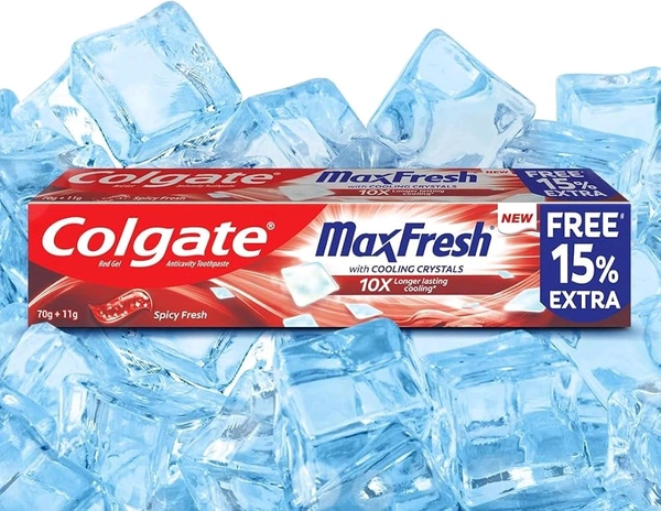 Colgate MaxFresh Toothpaste 70gm+11gm