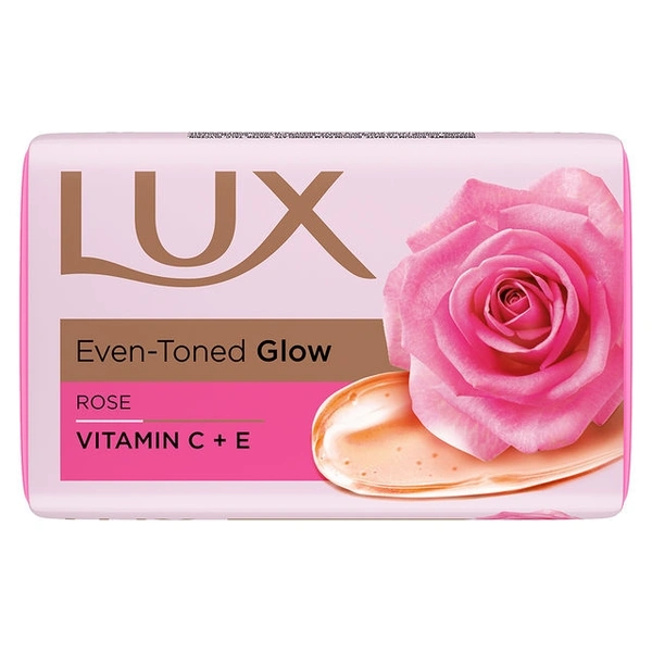 Lux Even-Toned Rose & Vitamin C+E Beauty Soap100gm 4+1free