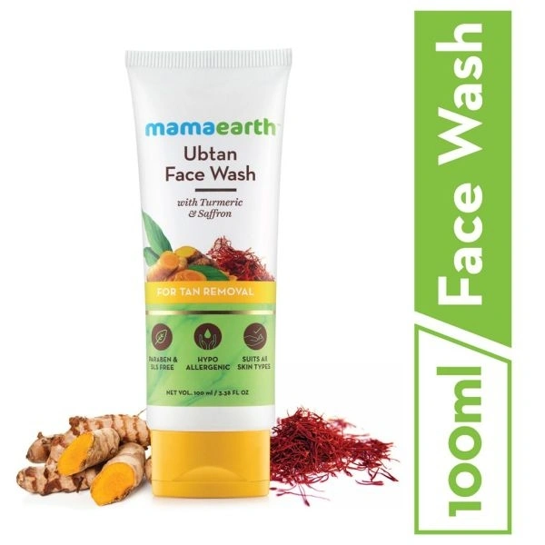 Mamaearth Ubtan Face Wash For Tan Removal: 100 ml