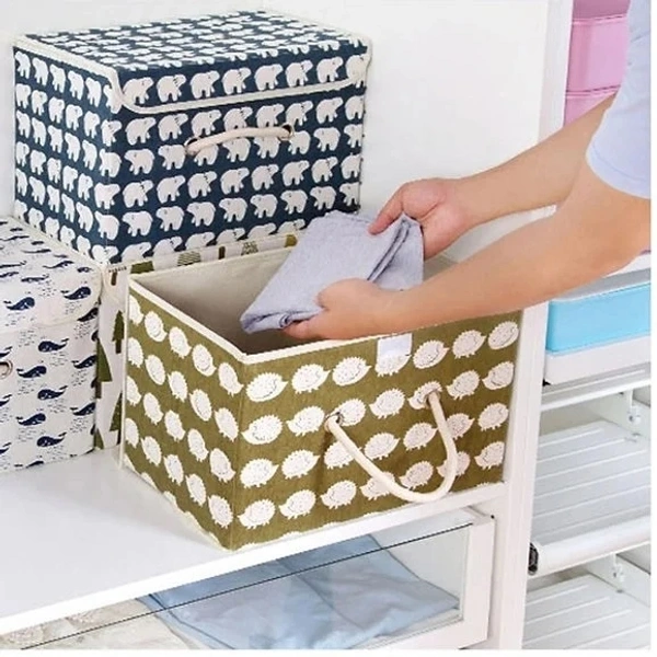 Clothes Storage Box (Small Size) (Random Print)