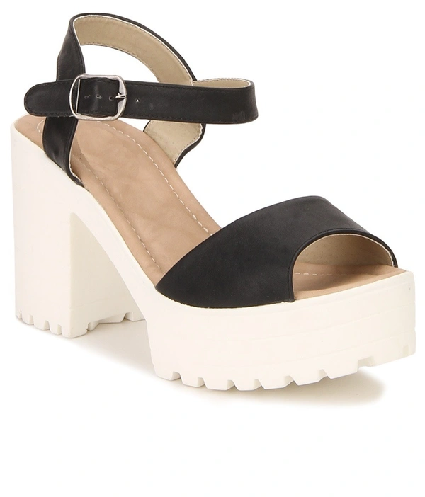 Stepee Mesmerising block heel sandal - 39, Black