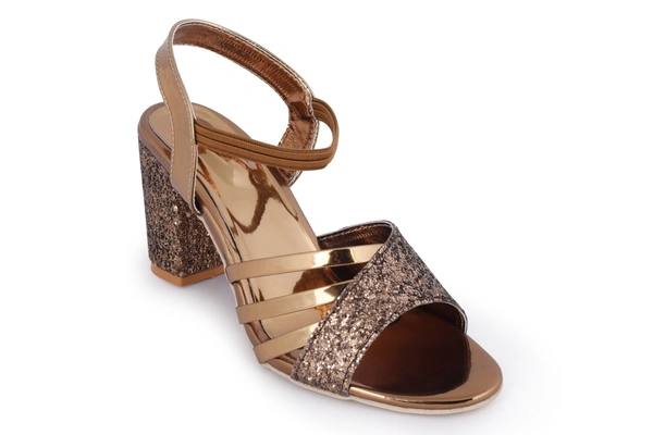 Stepee Beautiful party wear sandal - 41, Pirate Gold