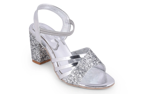 Stepee Beautiful party wear sandal - 39, Silver Chalice