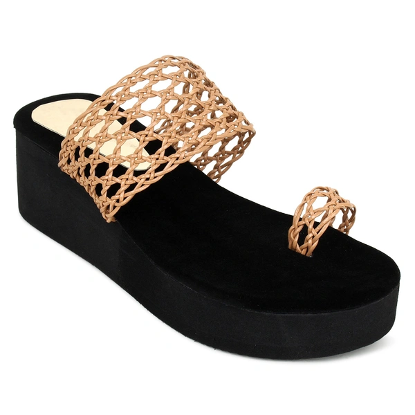 Stepee Beautiful net handwork slippers - 38, Twine