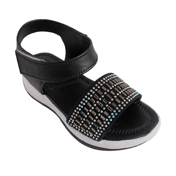Stepee Elegant stud look sandal - 35, Black