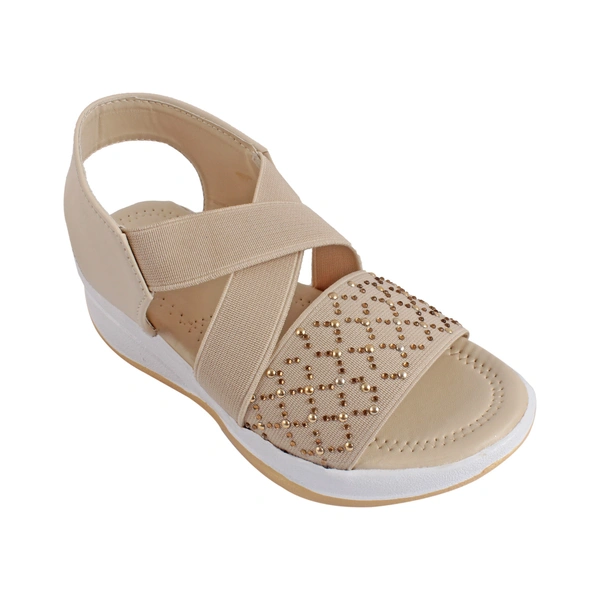 Stepee Swarovski look strap kids sandal - 34, Brandy
