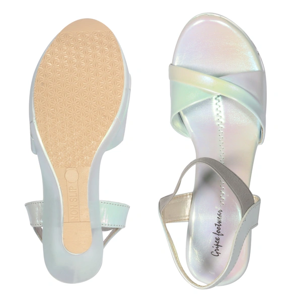 Stepee Dual shade high heel sandal - 39, Twilight