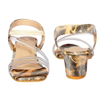 Stepee Wonderful printed kids sandal with comfortable fitting - 33, Potters Clay