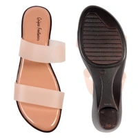 Stepee Classy strap look slipper - 39, Cavern Pink