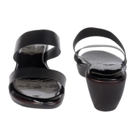 Stepee Classy strap look slipper - 41, Black