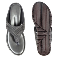 Stepee Simply beautiful swarovski look slipper - 36, Dusty Gray
